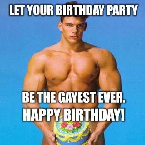 gay happy birthday meme